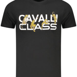 CAVALLI CLASS SHORT SLEEVE T-SHIRT MEN BLACK
