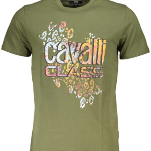 CAVALLI CLASS T-SHIRT SHORT SLEEVE MAN GREEN