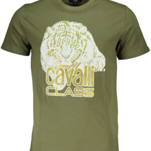 CAVALLI CLASS T-SHIRT SHORT SLEEVE MAN GREEN
