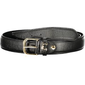 COCCINELLE WOMEN'S BLACK LEATHER BELT