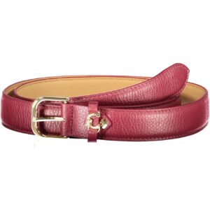 COCCINELLE WOMEN'S PURPLE LEATHER BELT