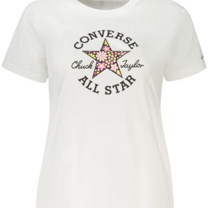 Converse Girls' Short-Sleeved T-SHIRT, White
