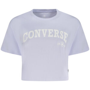 CONVERSE WOMEN'S SHORT SLEEVE T-SHIRT PURPLE