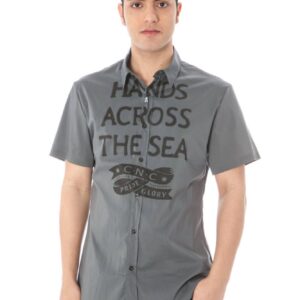 COSTUME NATIONAL SHORT SLEEVE SHIRT FOR MAN GRAY