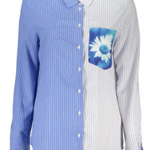 DESIGUAL WOMEN'S LONG SLEEVE SHIRT BLUE