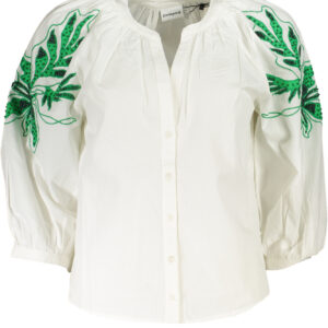 DESIGUAL WOMEN'S LONG SLEEVE SHIRT WHITE