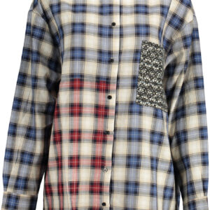 DESIGUAL LONG SLEEVE SHIRT WOMEN BLUE