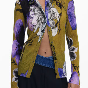 DESIGUAL WOMEN'S LONG-SLEEVED SHIRT, GREEN