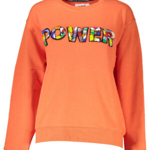 DESIGUAL ORANGE WOMEN'S SWEATSHIRT WITHOUT ZIP