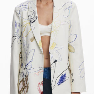 DESIGUAL CLASSIC WOMEN'S WHITE JACKET