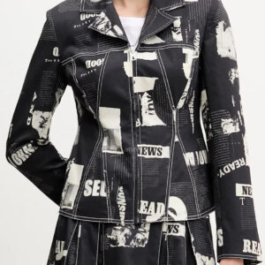 DESIGUAL WOMEN'S BLACK SPORTS JACKET