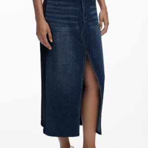 DESIGUAL WOMEN'S BLUE LONGUETTE SKIRT