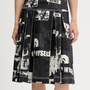 DESIGUAL WOMEN'S BLACK LONGUETTE SKIRT