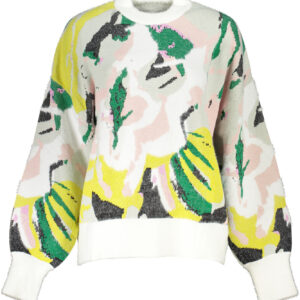 DESIGUAL WHITE WOMEN'S SWEATER