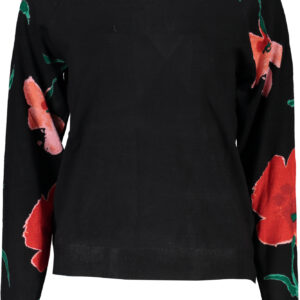 DESIGUAL BLACK WOMEN'S SWEATER