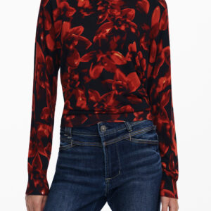 DESIGUAL WOMEN'S BLACK SWEATER