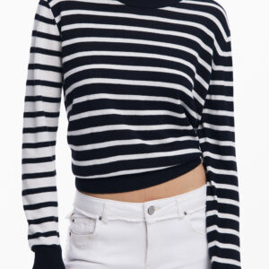 DESIGUAL WOMEN'S BLACK SWEATER