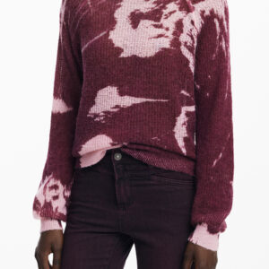 DESIGUAL WOMEN'S PINK SWEATER