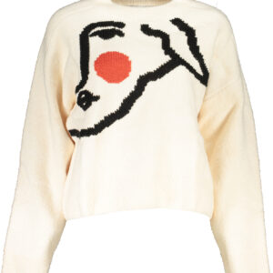 DESIGUAL WHITE WOMEN'S SWEATER
