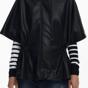 DESIGUAL PONCHO WOMEN'S BLACK