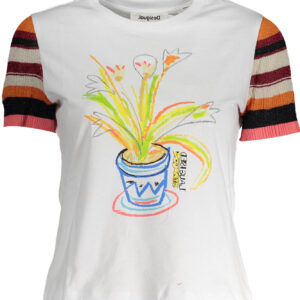 DESIGUAL SHORT SLEEVE T-SHIRT WOMEN WHITE