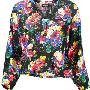 DESIGUAL WOMEN'S LONG SLEEVE T-SHIRT BLACK