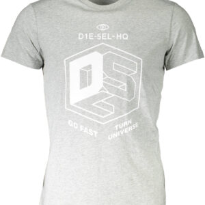 DIESEL SHORT SLEEVE T-SHIRT MEN GREY