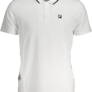 FILA MEN'S WHITE SHORT SLEEVED POLO SHIRT