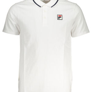 FILA MEN'S WHITE SHORT SLEEVED POLO SHIRT