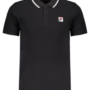 FILA MEN'S BLACK SHORT SLEEVED POLO SHIRT