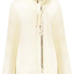 FREDDY WOMEN'S WHITE ZIP-UP SWEATSHIRT