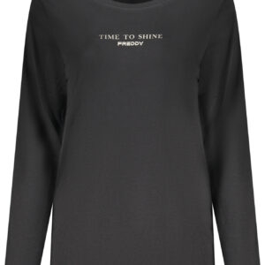 FREDDY WOMEN'S LONG-SLEEVED T-SHIRT BLACK