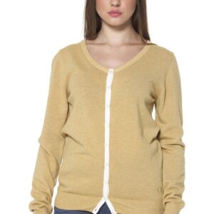 FRED PERRY YELLOW WOMAN CARDIGAN