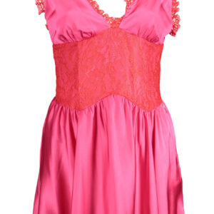 GAELLE PARIS PINK WOMAN SHORT DRESS