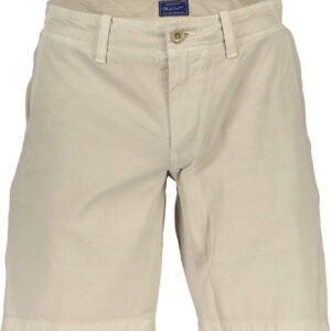 GANT MEN'S BEIGE BERMUDA TROUSERS