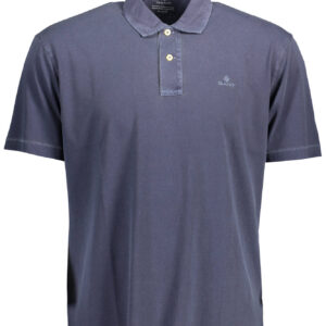 GANT SHORT SLEEVE POLO SHIRT MAN BLUE