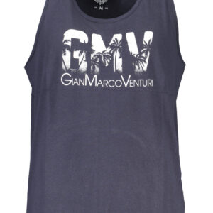 GIAN MARCO VENTURI MEN'S BLUE TANK TOP