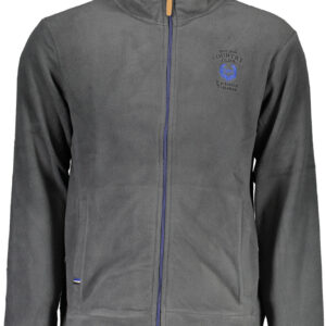 GIAN MARCO VENTURI MEN'S BLUE ZIP-UP SWEATSHIRT