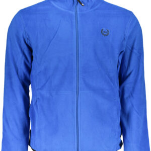 GIAN MARCO VENTURI MEN'S BLUE ZIP SWEATSHIRT