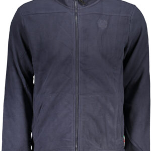 GIAN MARCO VENTURI MEN'S BLUE ZIP SWEATSHIRT