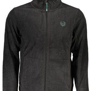 GIAN MARCO VENTURI MEN'S BLACK ZIP SWEATSHIRT