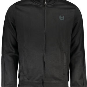 GIAN MARCO VENTURI MEN'S BLACK ZIP SWEATSHIRT