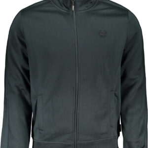 GIAN MARCO VENTURI MEN'S GREEN ZIP SWEATSHIRT