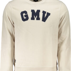 GIAN MARCO VENTURI MEN'S WHITE ZIPLESS SWEATSHIRT