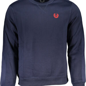 GIAN MARCO VENTURI MEN'S BLUE ZIPLESS SWEATSHIRT