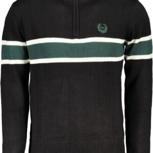 GIAN MARCO VENTURI MEN'S BLACK SWEATER