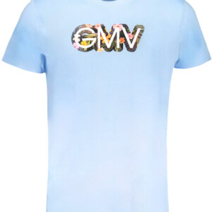 GIAN MARCO VENTURI MEN'S SHORT SLEEVED T-SHIRT BLUE