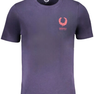 GIAN MARCO VENTURI MEN'S SHORT SLEEVED T-SHIRT BLUE