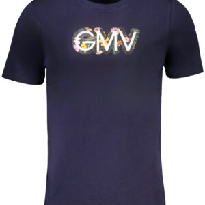 GIAN MARCO VENTURI MEN'S SHORT SLEEVED T-SHIRT BLUE