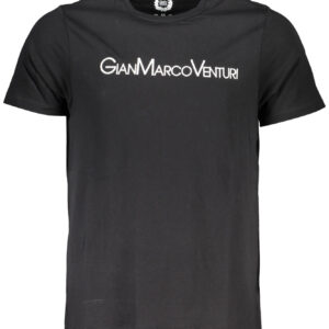 GIAN MARCO VENTURI MEN'S SHORT SLEEVE T-SHIRT BLACK